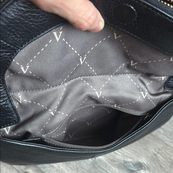 Vince Camuto Black Pebbled Leather Crossbody Bag - Picture 7 of 7